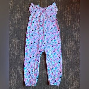 Floral print cotton jumpsuit size 18-24 months. New without tags